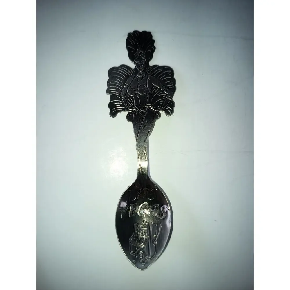 Souvenir Collectible Spoons Set of 3 Paris & Crest Design Silver Metal